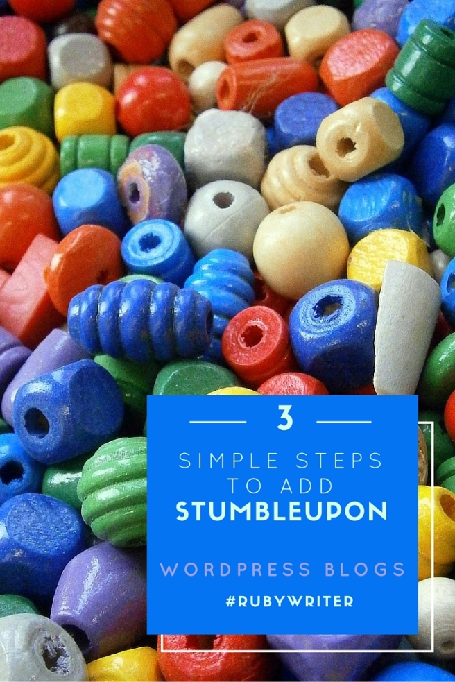 How to add a StumbleUpon button to your WordPress blog in 3 easy steps | #blogging #WordPress