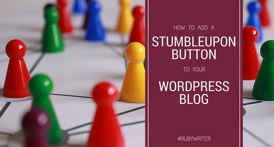 How to add a StumbleUpon button to your WordPress blog | #socialmedia #blogging